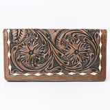 OHLAY WALLET Hand Tooled  Genuine Leather women bag western handbag purse