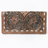 OHLAY WALLET Hand Tooled  Genuine Leather women bag western handbag purse