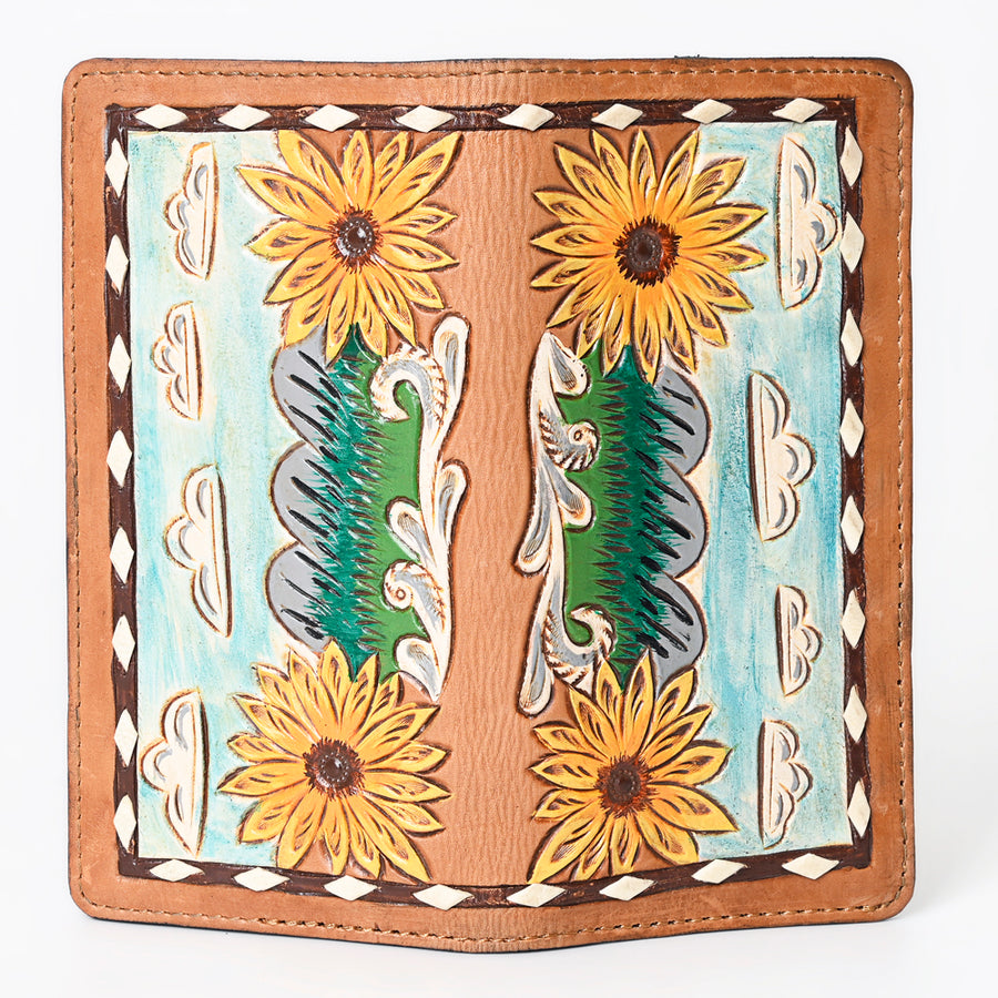 OHLAY Wallet Hand Tooled Genuine Leather Women Bag Western Handbag Purse | Womens Handbags |Leather Belt for Summer