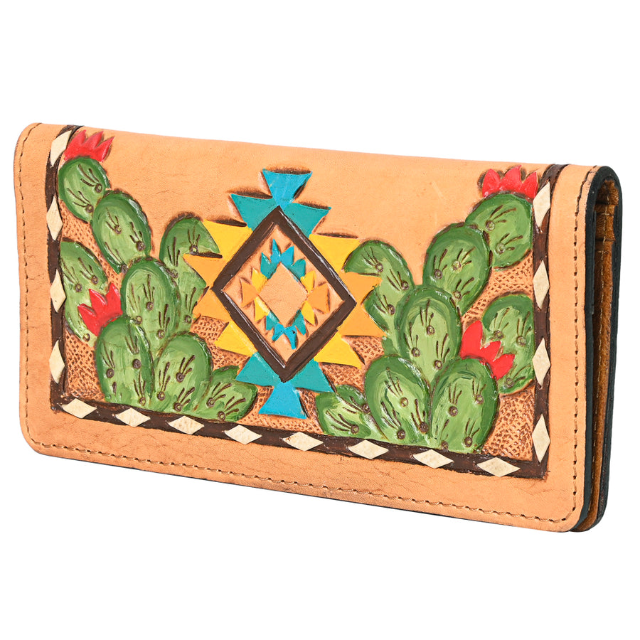 OHLAY WALLET Hand Tooled Genuine Leather women bag western handbag purse - Uhorse