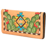 OHLAY WALLET Hand Tooled  Genuine Leather women bag western handbag purse