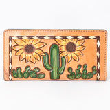 OHLAY WALLET Hand Tooled  Genuine Leather women bag western handbag purse