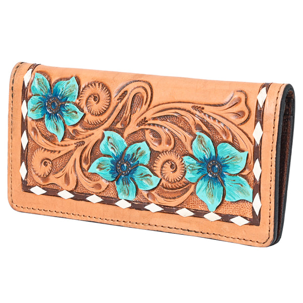 OHLAY WALLET Hand Tooled Genuine Leather women bag western handbag purse - Uhorse