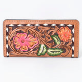 OHLAY WALLET Hand Tooled  Genuine Leather women bag western handbag purse