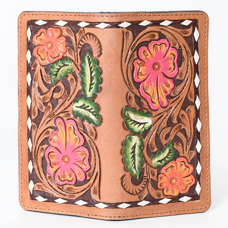 OHLAY Wallet Hand Tooled Genuine Leather Women Bag Western Handbag Purse | Womens Handbags |Leather Belt for Summer