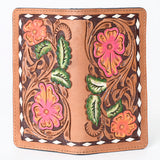 OHLAY WALLET Hand Tooled  Genuine Leather women bag western handbag purse