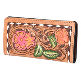 OHLAY WALLET Hand Tooled  Genuine Leather women bag western handbag purse