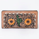 OHLAY WALLET Hand Tooled  Genuine Leather women bag western handbag purse