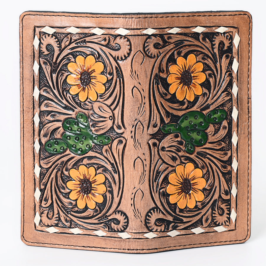 OHLAY Wallet Hand Tooled Genuine Leather Women Bag Western Handbag Purse | Womens Handbags |Leather Belt for Summer