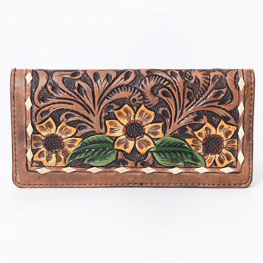OHLAY Wallet Hand Tooled Genuine Leather Women Bag Western Handbag Purse | Womens Handbags |Leather Belt for Summer