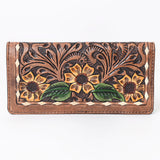 OHLAY WALLET Hand Tooled  Genuine Leather women bag western handbag purse