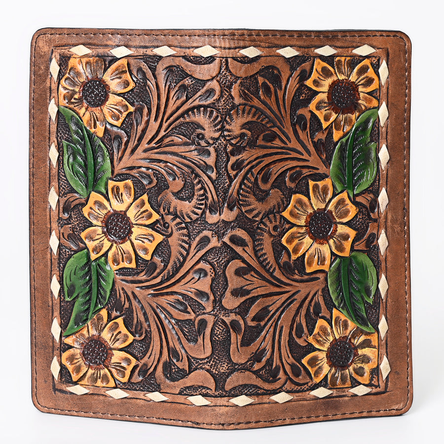 OHLAY Wallet Hand Tooled Genuine Leather Women Bag Western Handbag Purse | Womens Handbags |Leather Belt for Summer