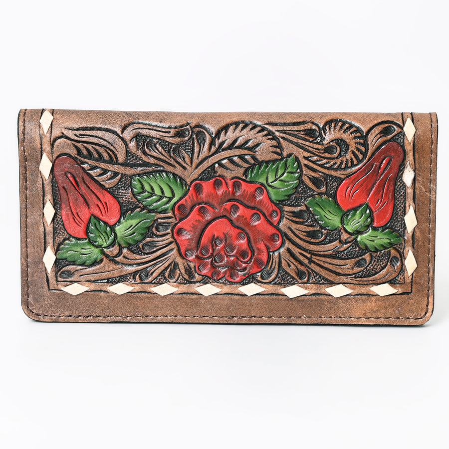 OHLAY Wallet Hand Tooled Genuine Leather Women Bag Western Handbag Purse | Womens Handbags |Leather Belt for Summer