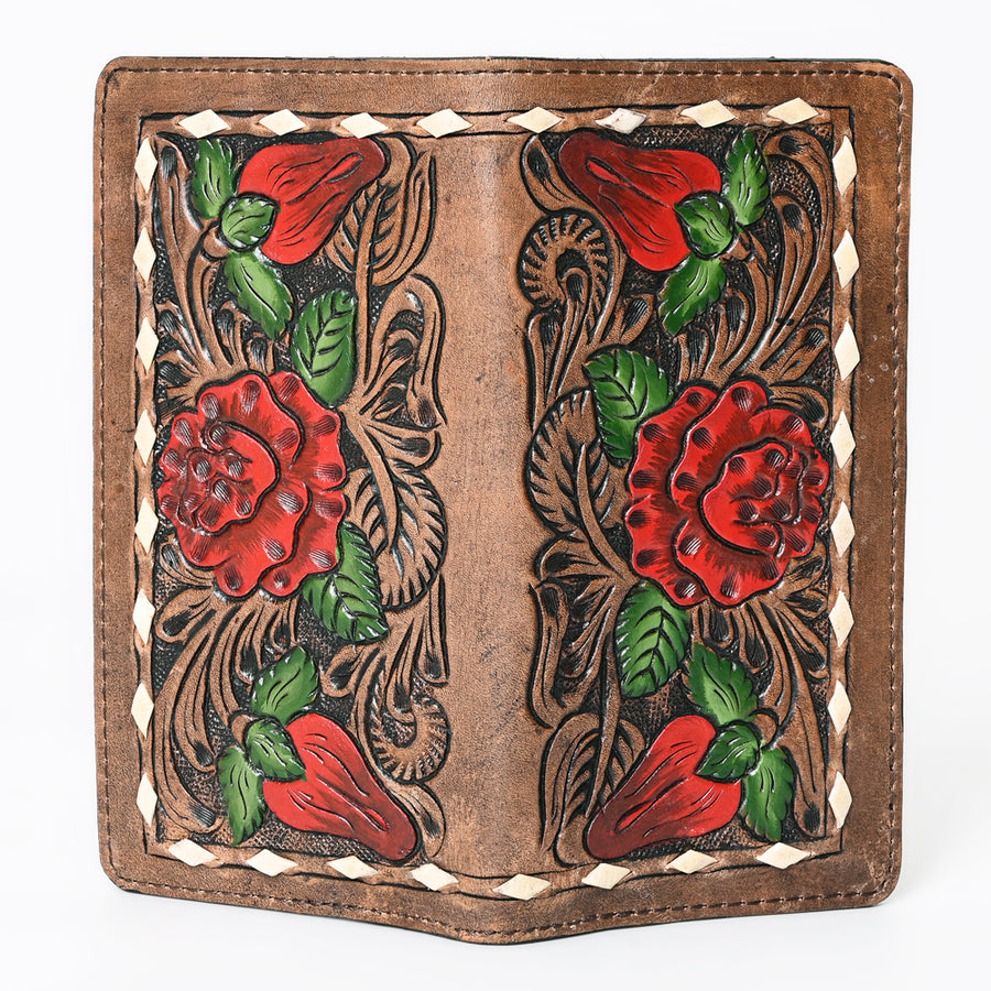 OHLAY Wallet Hand Tooled Genuine Leather Women Bag Western Handbag Purse | Womens Handbags |Leather Belt for Summer