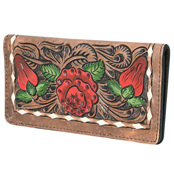 OHLAY WALLET Hand Tooled Genuine Leather women bag western handbag purse - Uhorse