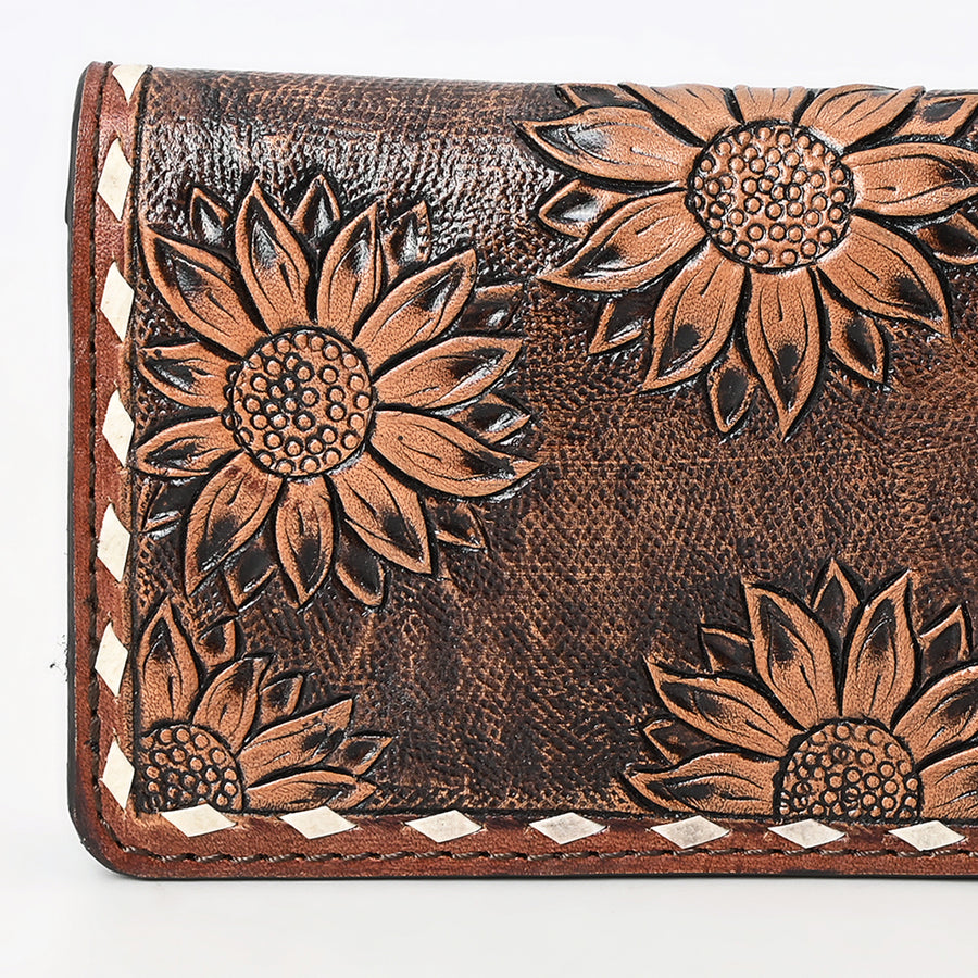 OHLAY Wallet Hand Tooled Genuine Leather Women Bag Western Handbag Purse | Womens Handbags |Leather Belt for Summer