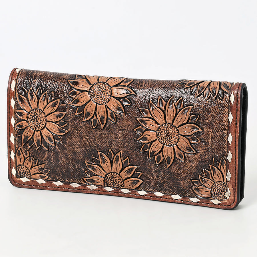 OHLAY WALLET Hand Tooled Genuine Leather women bag western handbag purse - Uhorse