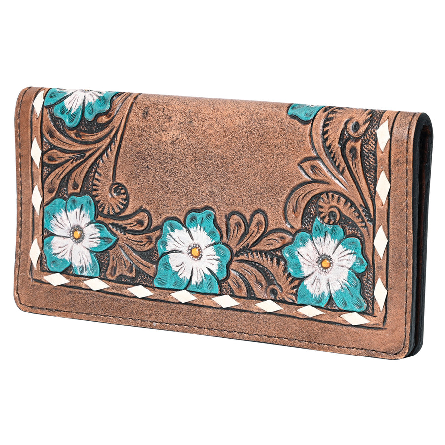 OHLAY WALLET Hand Tooled Genuine Leather women bag western handbag purse - Uhorse