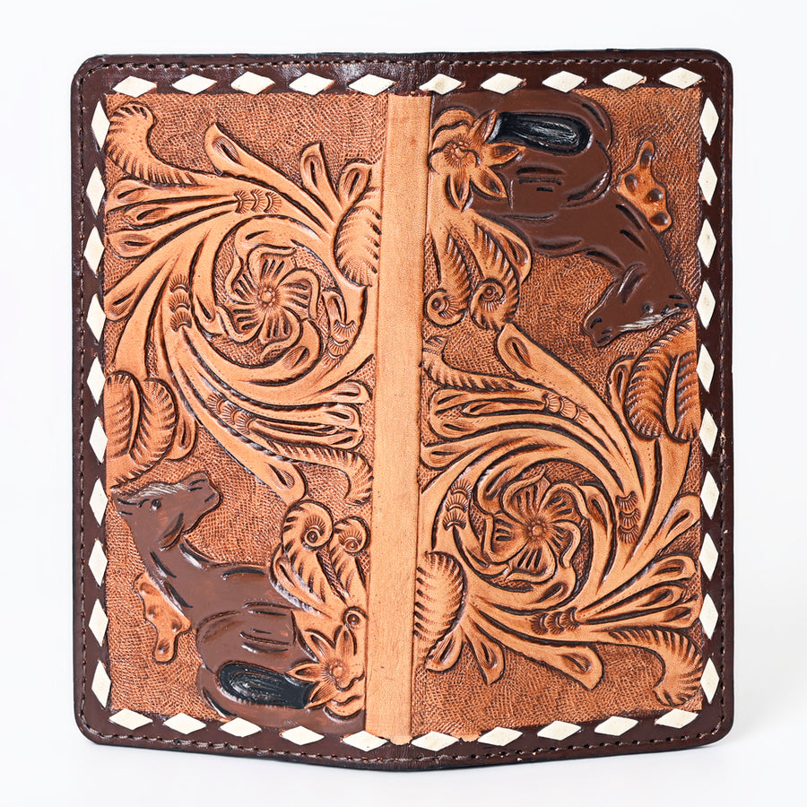 OHLAY Wallet Hand Tooled Genuine Leather Women Bag Western Handbag Purse | Womens Handbags |Leather Belt for Summer