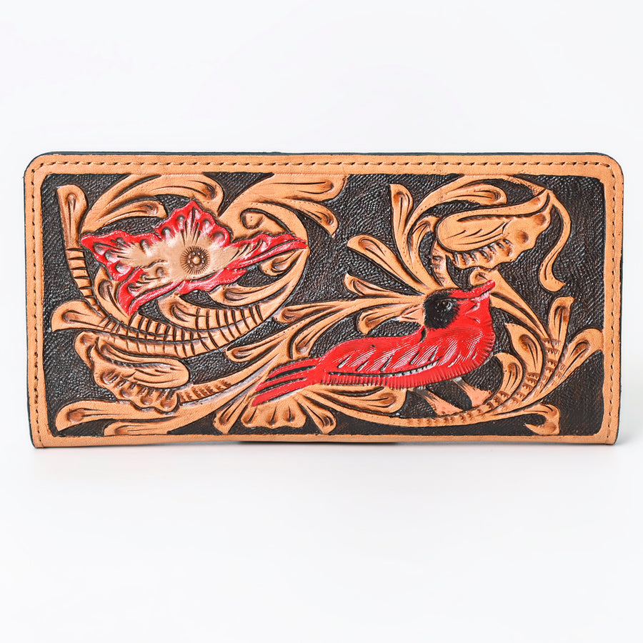 OHLAY Wallet Hand Tooled Genuine Leather Women Bag Western Handbag Purse | Womens Handbags |Leather Belt for Summer