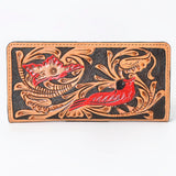 OHLAY WALLET Hand Tooled  Genuine Leather women bag western handbag purse