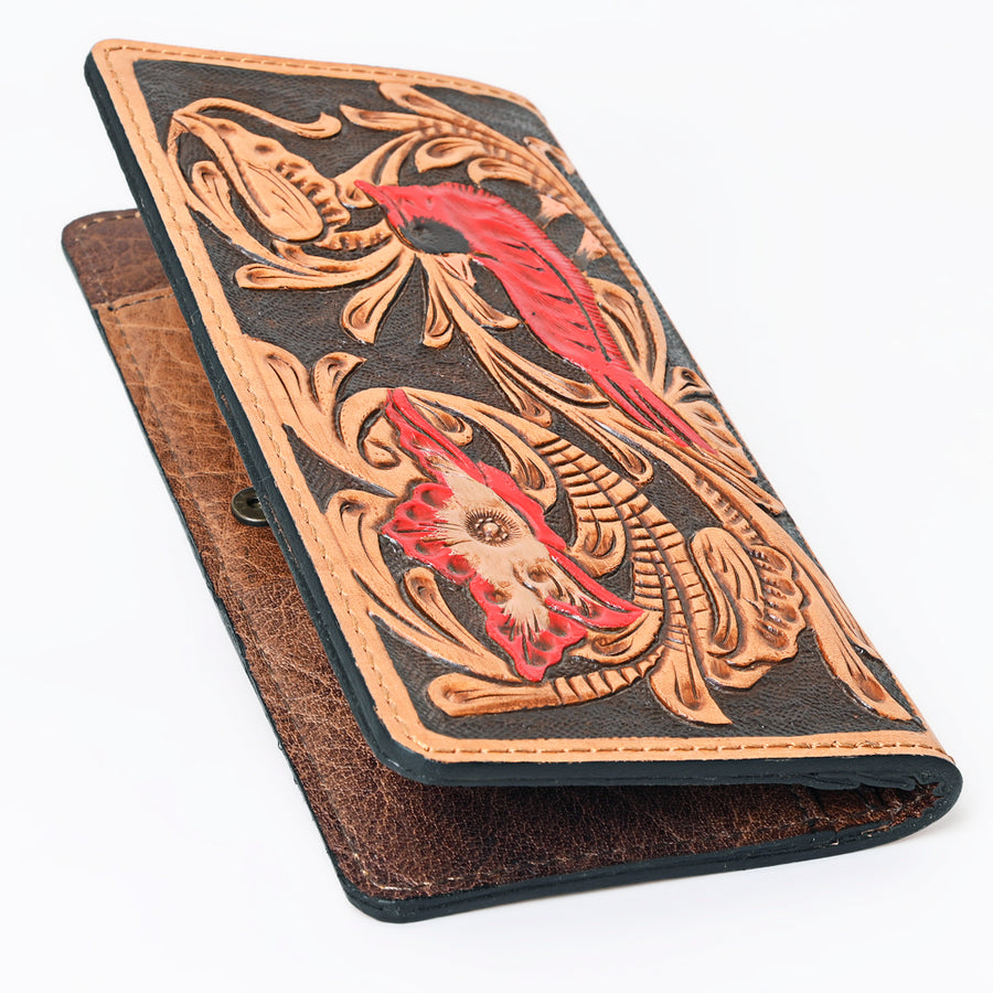 OHLAY Wallet Hand Tooled Genuine Leather Women Bag Western Handbag Purse | Womens Handbags |Leather Belt for Summer