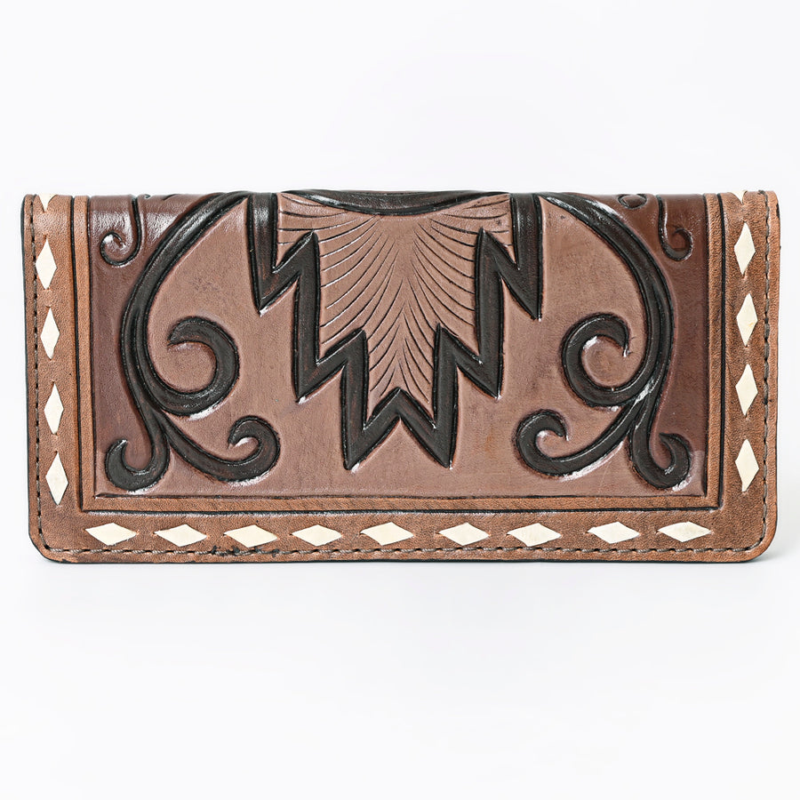 OHLAY Wallet Hand Tooled Genuine Leather Women Bag Western Handbag Purse | Womens Handbags |Leather Belt for Summer