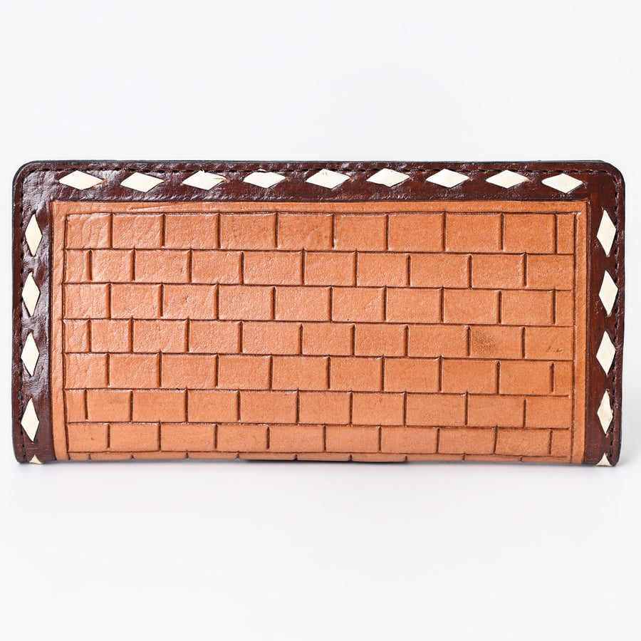 OHLAY Wallet Hand Tooled Genuine Leather Women Bag Western Handbag Purse | Womens Handbags |Leather Belt for Summer