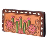 OHLAY WALLET Hand Tooled  Genuine Leather women bag western handbag purse