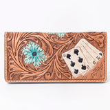 OHLAY WALLET Hand Tooled  Genuine Leather women bag western handbag purse