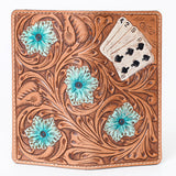 OHLAY WALLET Hand Tooled  Genuine Leather women bag western handbag purse