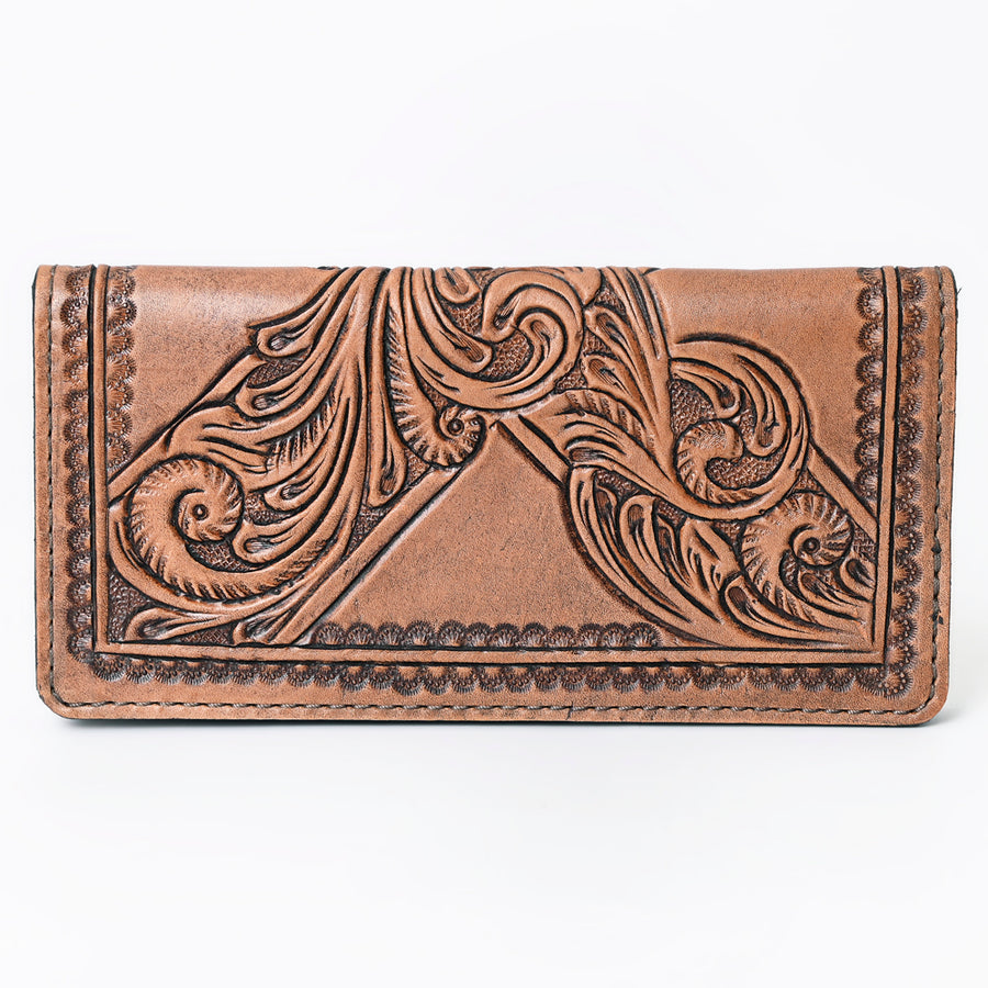 OHLAY Wallet Hand Tooled Genuine Leather Women Bag Western Handbag Purse | Womens Handbags |Leather Belt for Summer