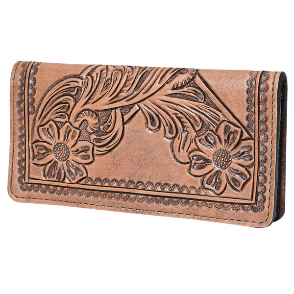 OHLAY WALLET Hand Tooled Genuine Leather women bag western handbag by Hilason – Cowboy and equestrian accessories
