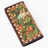 OHLAY WALLET Hand Tooled  Genuine Leather women bag western handbag purse