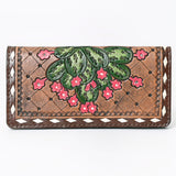 OHLAY WALLET Hand Tooled  Genuine Leather women bag western handbag purse