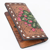 OHLAY WALLET Hand Tooled  Genuine Leather women bag western handbag purse