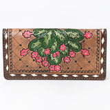 OHLAY WALLET Hand Tooled  Genuine Leather women bag western handbag purse