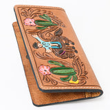 OHLAY WALLET Hand Tooled  Genuine Leather women bag western handbag purse