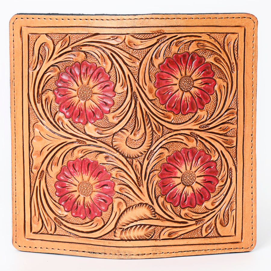 OHLAY Wallet Hand Tooled Genuine Leather Women Bag Western Handbag Purse | Womens Handbags |Leather Belt for Summer