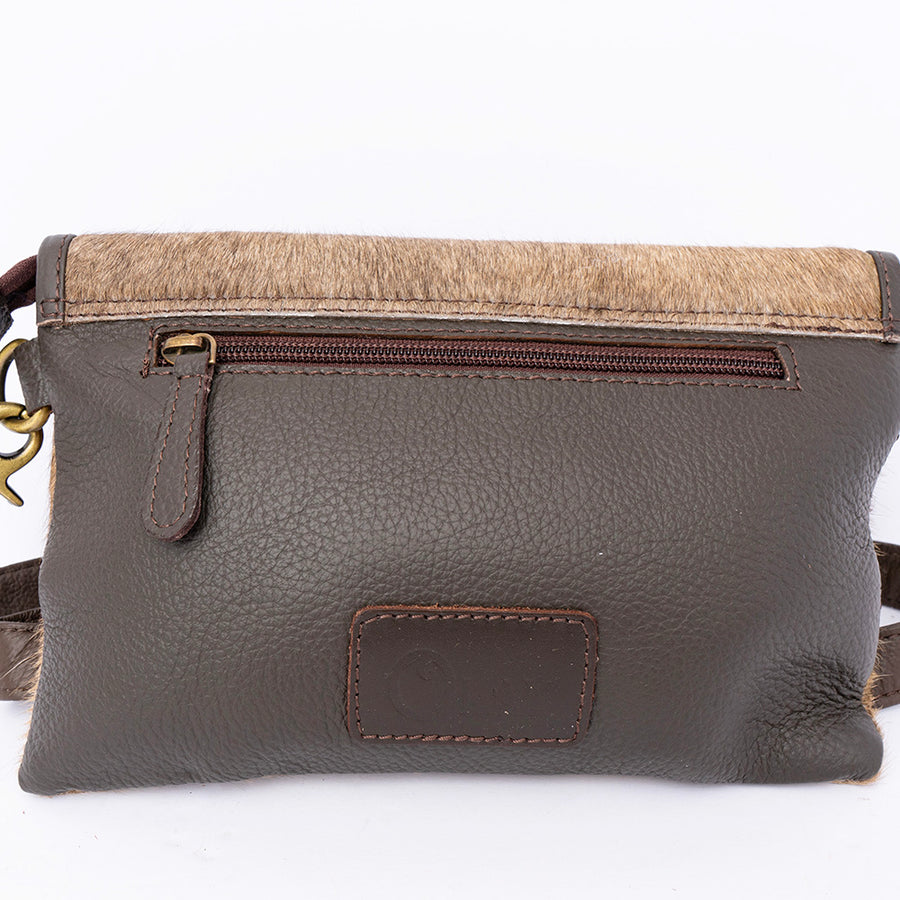 OHLAY Wallet Hand Tooled Hair-On Genuine Leather Women Bag Western Handbag Purse | Womens Handbags |Leather Belt for Summer