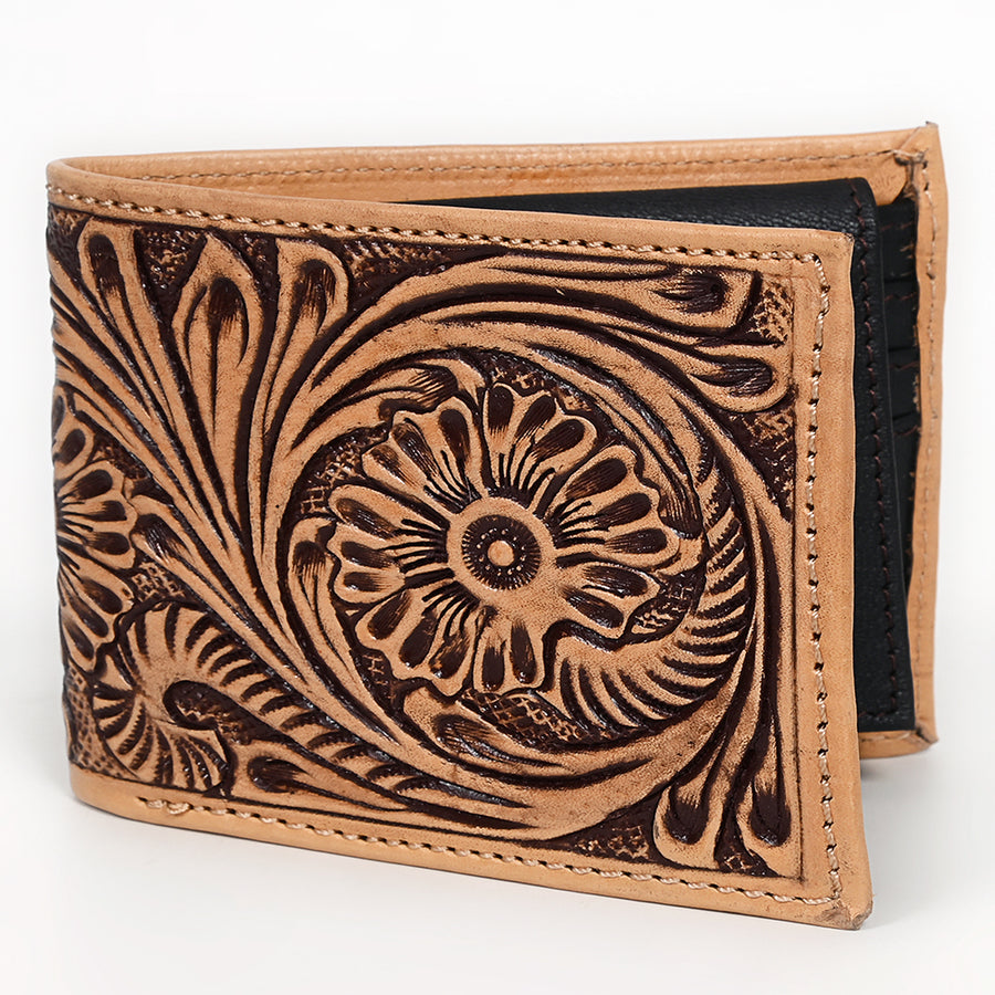 OHLAY WALLET Hand Tooled Genuine Leather women bag western handbag purse - Uhorse