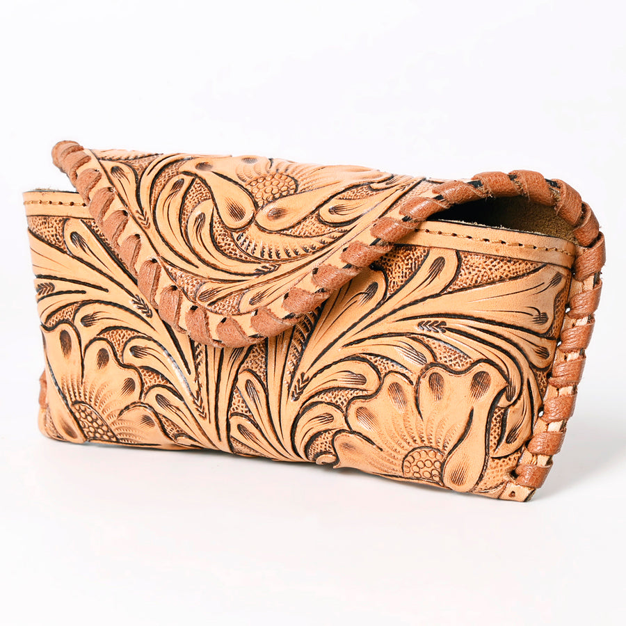 American Darling Hand Tooled Genuine Leather Western Sunglass Case - Uhorse