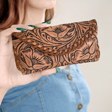 American Darling Sunglass Case Hand Tooled Genuine Leather Women Bag Western Handbag Purse