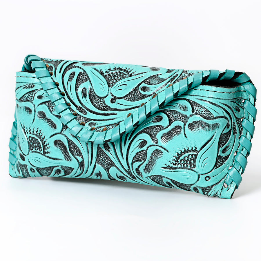 American Darling Hand Tooled Genuine Leather Western Sunglass Case - Uhorse