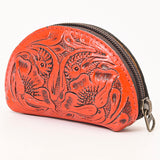 American Darling Coin Purse Hand Tooled Genuine Leather Women Bag Western Handbag Purse