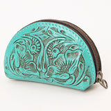 American Darling Coin Purse Hand Tooled Genuine Leather Women Bag Western Handbag Purse