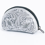 American Darling Coin Purse Hand Tooled Genuine Leather Women Bag Western Handbag Purse