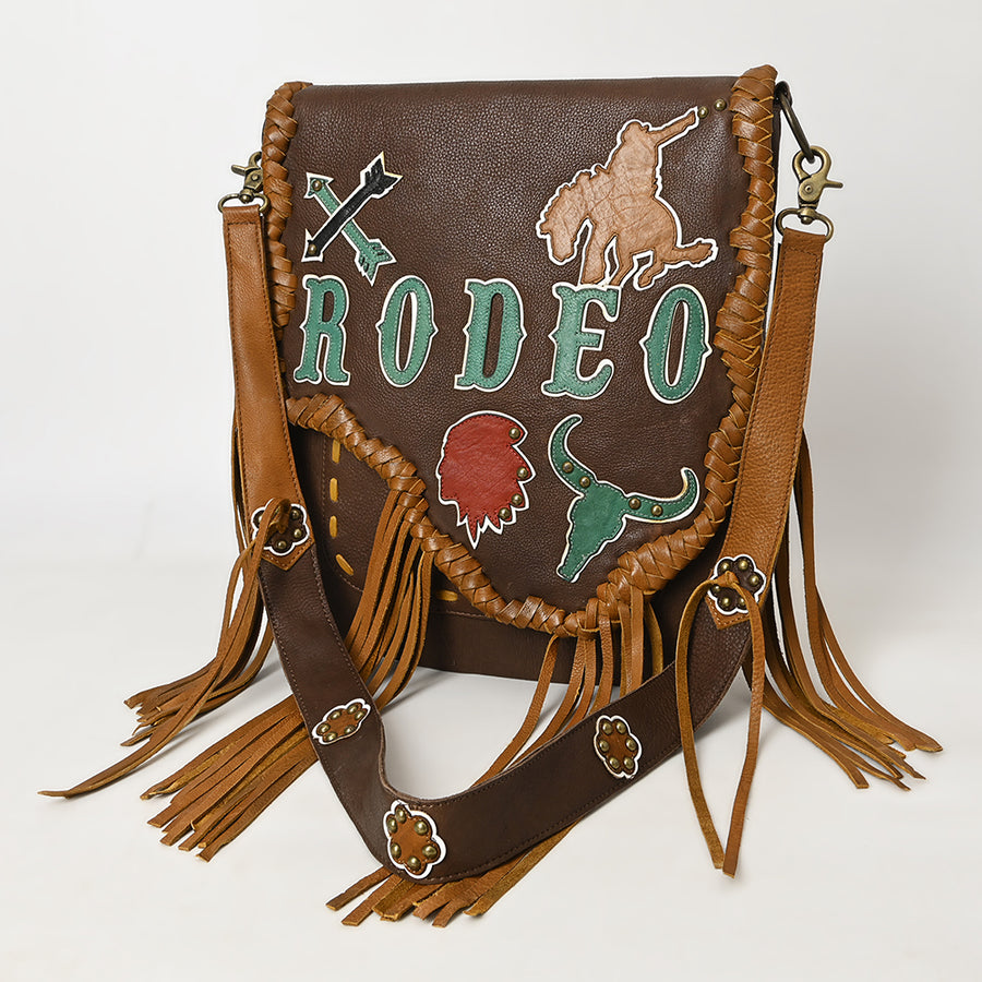 American Darling Messenger Hair On Genuine Leather Women Bag Western Handbag Purse - Uhorse