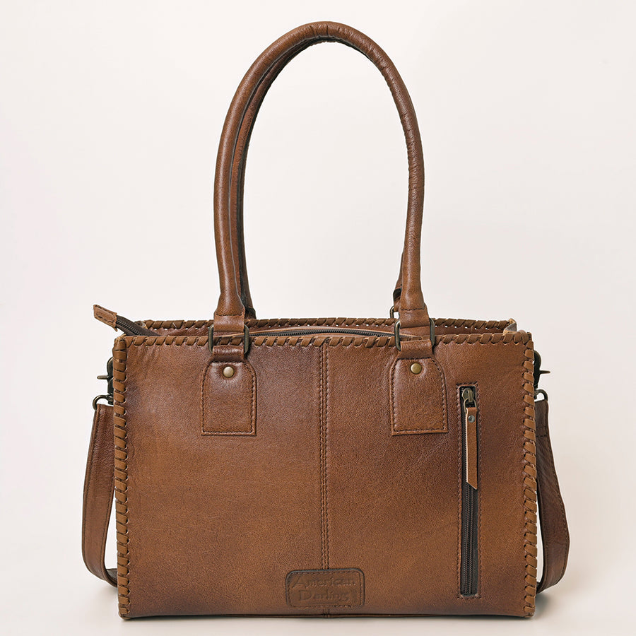 American Darling Women’s Hair-On Cowhide Western Tote Bag, Genuine Leather Shoulder Handbag 10in (H) X 14in (W) X 3.5in (D)
