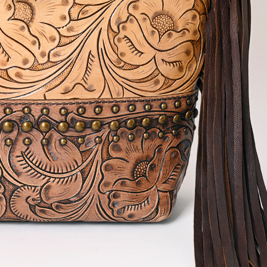American Darling Hobo Hand Tooled Genuine Leather Western Women Bag | Handbag Purse Bags for Cute